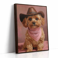 Cowgirl Pup Wears Rose Bandana Tales