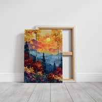 Autumn Aspens, Sunset Over Blue Peaks