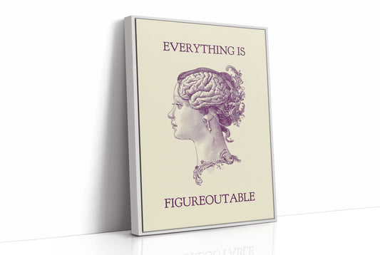 Everything Is Figureoutable Vintage Mind Quote Print