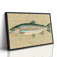 Rainbow Trout, Tiled Backdrop