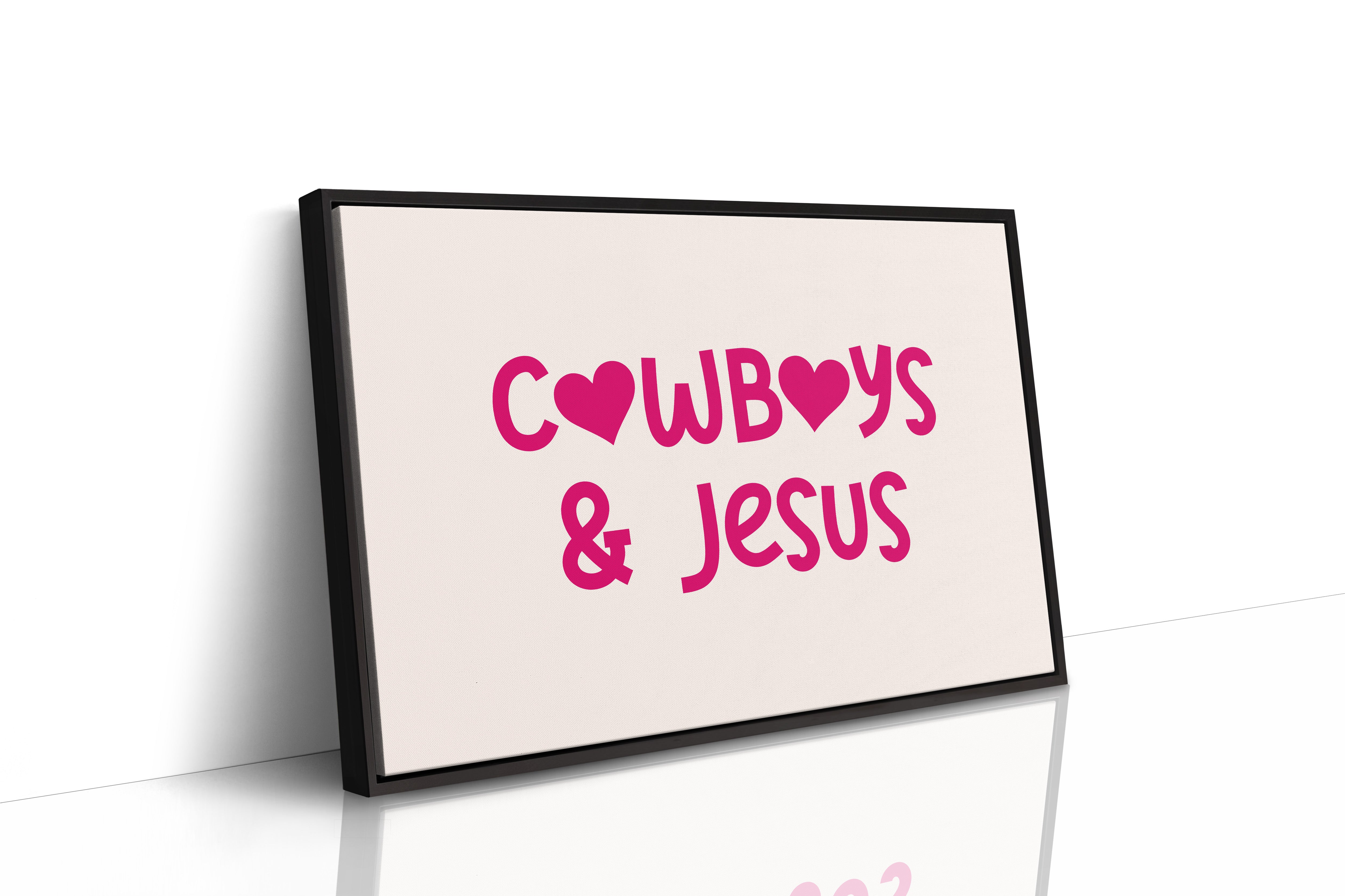 Cowboys and Jesus Western Wall Art