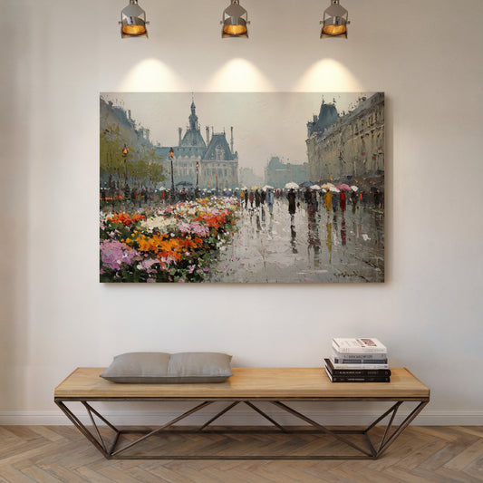 Paris Blooms Through Silver Rain