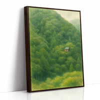 Solitary Temple Among Emerald Hills