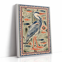 Heron Among The Reeds