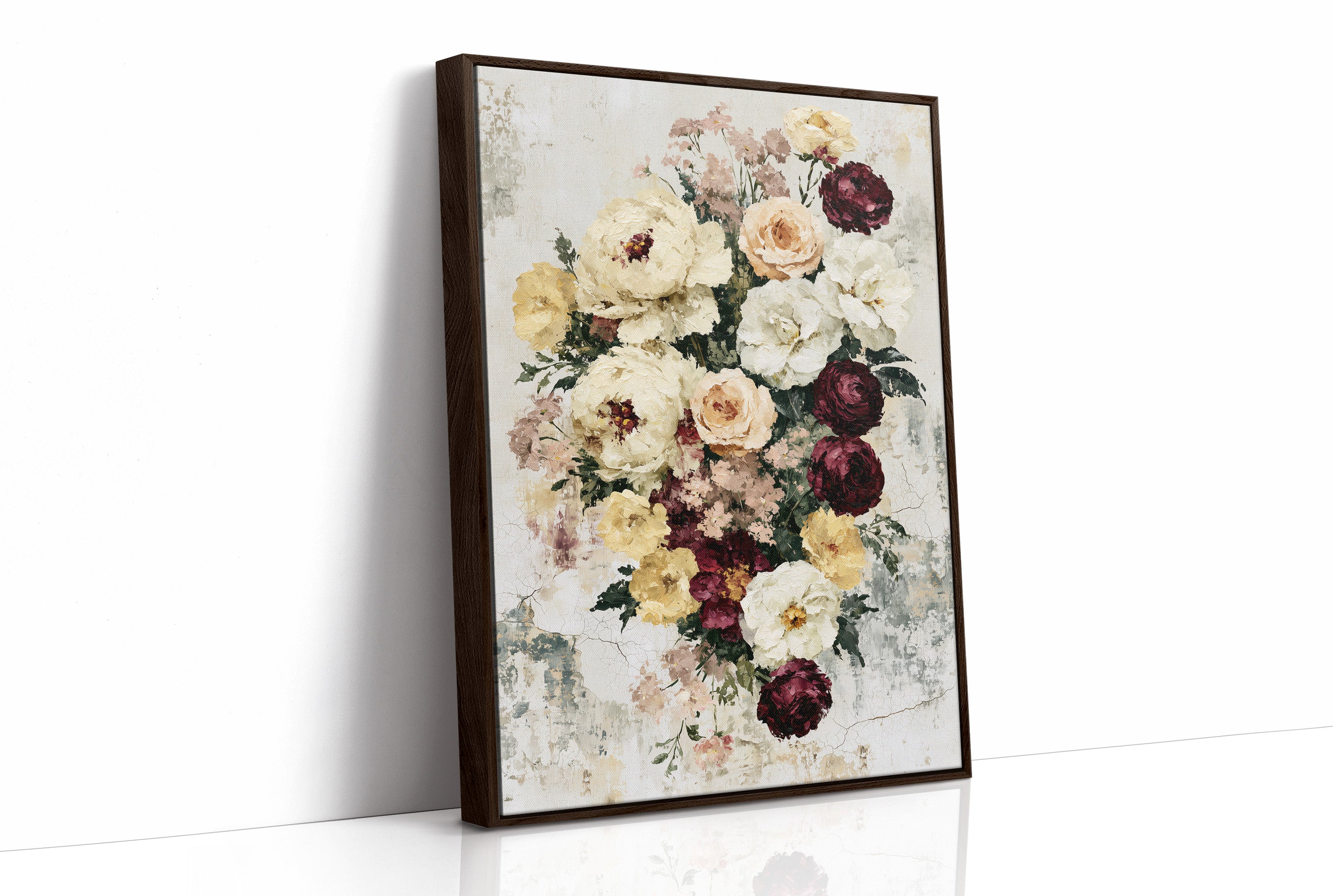 Bouquet on Weathered Stone