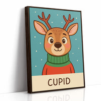 Cozy Fawn In Winter Sweater