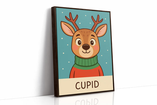 Cozy Fawn In Winter Sweater