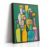 Bottles Dance In Emerald Light