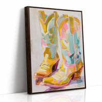 Dancing Boots Catch Sunset Colors