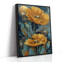 Gold Blooms Under a Quiet Moon