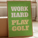 Life Balances On Green Fairways