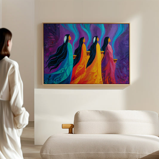 Sacred Smoke Rises Through Color