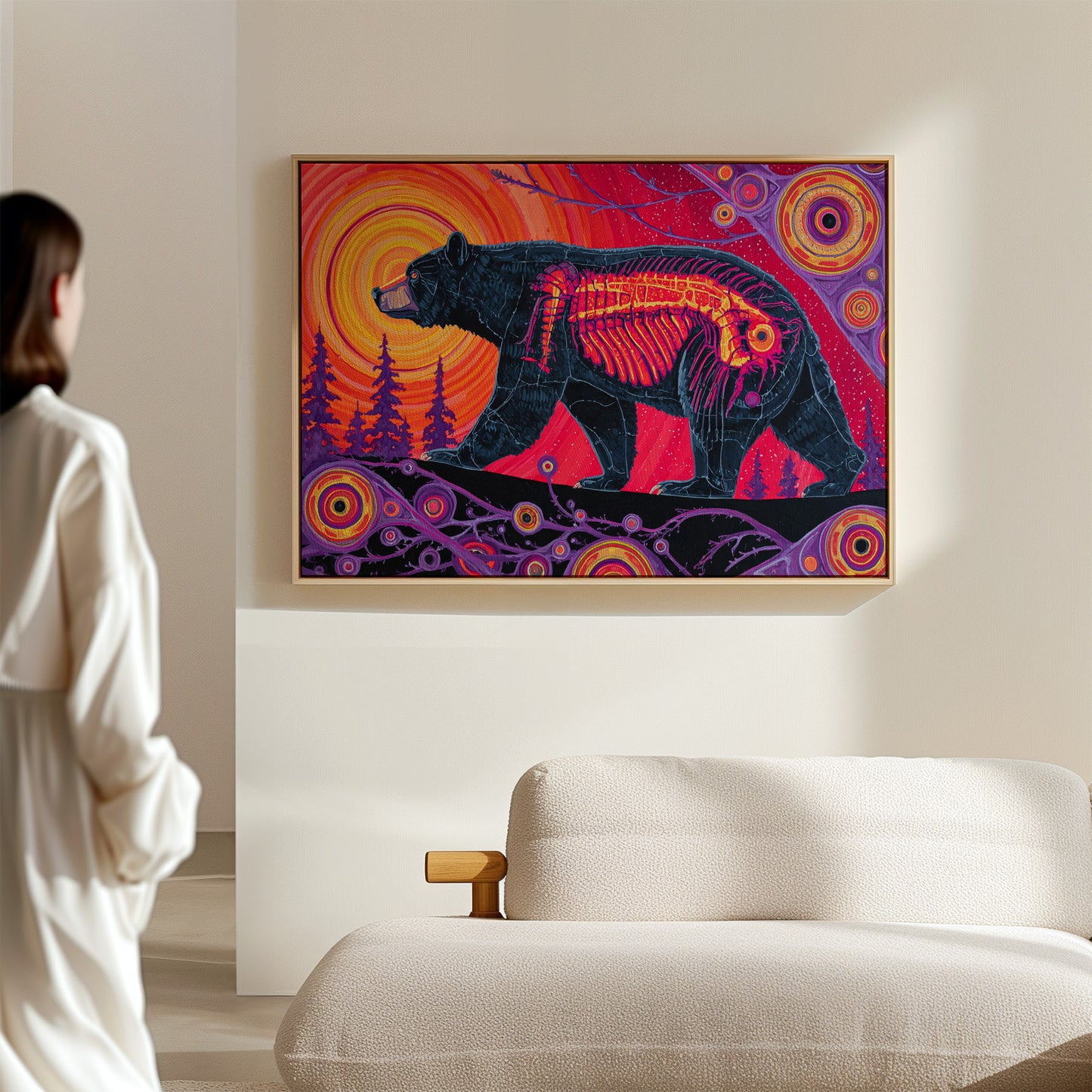 Spirit Bear's Inner Fire Glows