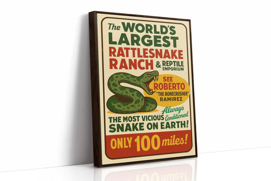 World’s Largest Rattlesnake Ranch Print