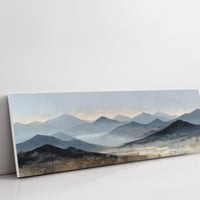 Silent Peaks Beneath Fading Light