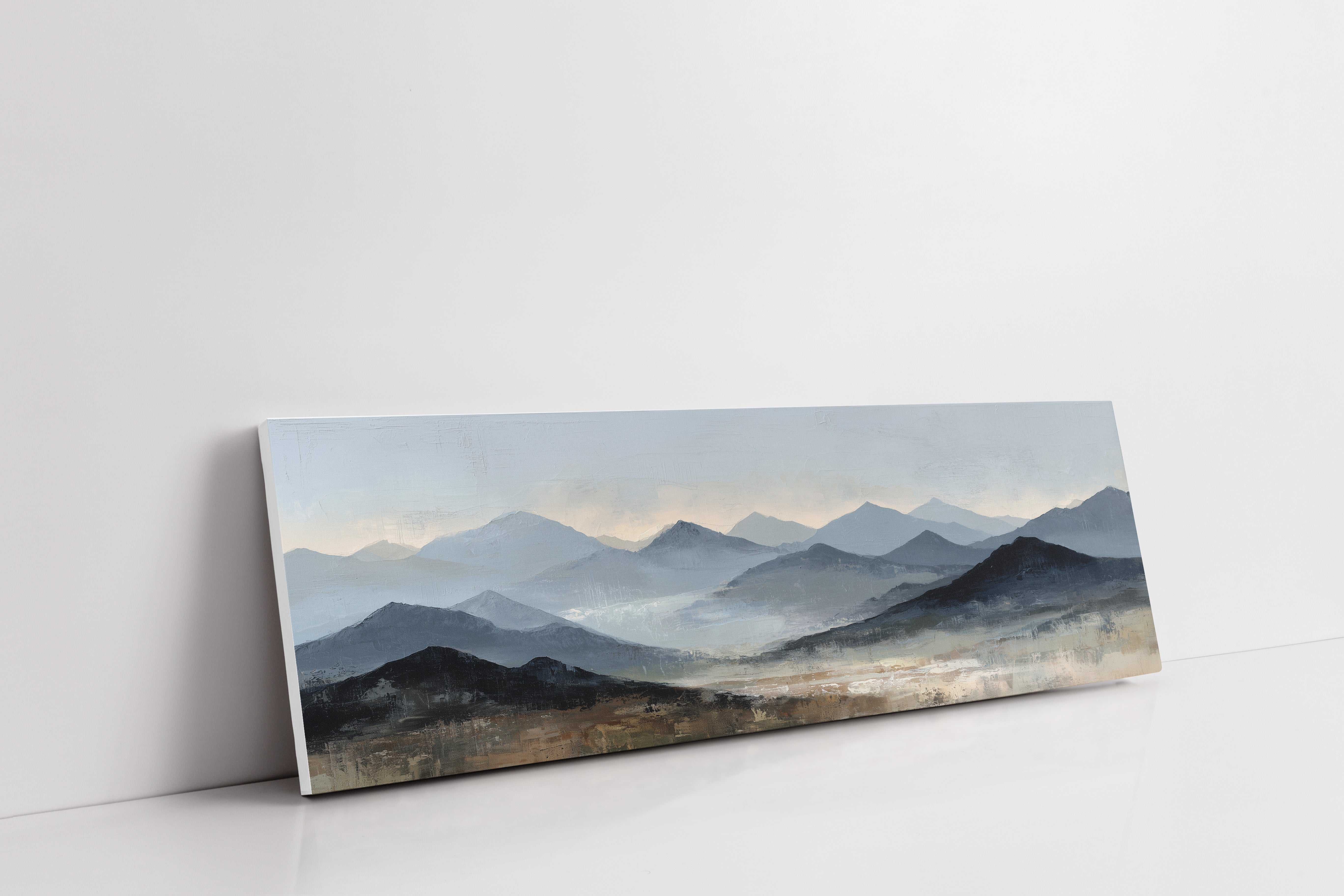 Silent Peaks Beneath Fading Light