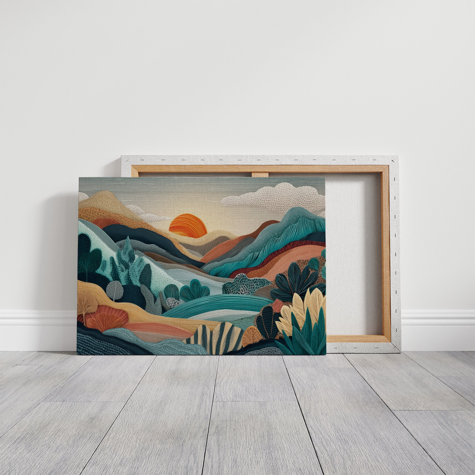 Sunset Over Layered Valleys