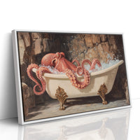 Crimson Tentacles In Vintage Bath
