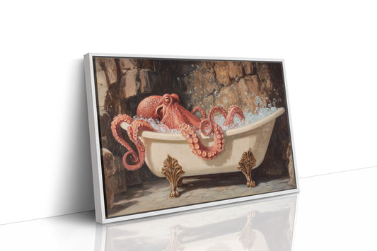 Crimson Tentacles In Vintage Bath