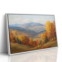 Autumn's Embrace on Distant Hills