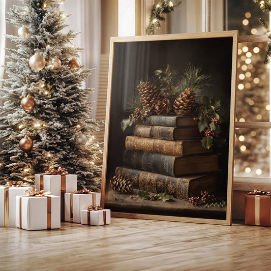 Winter Stories Rest On Leather Spines