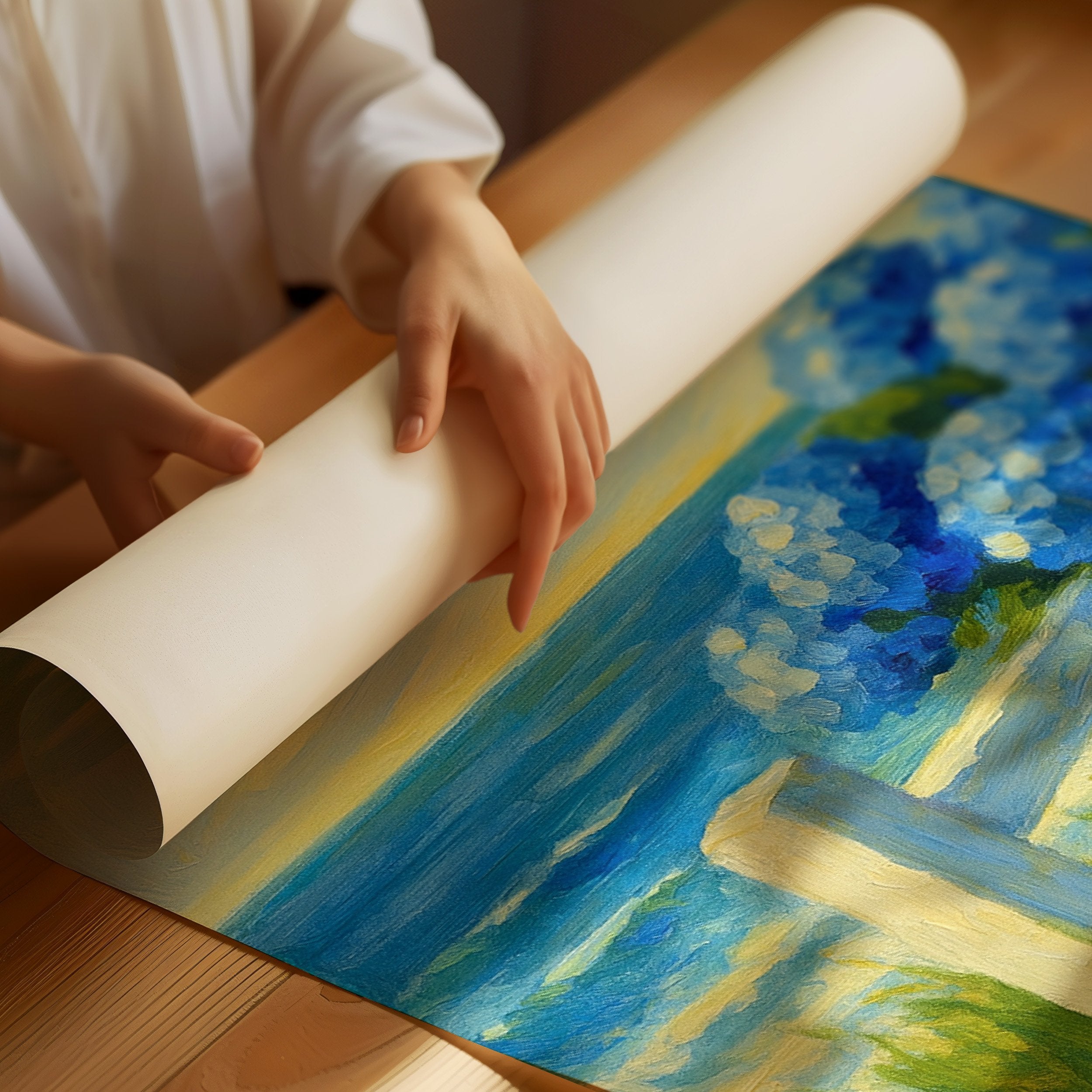 Coastal Blooms Beyond White Fence