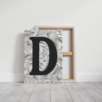 Botanical Letter D Monogram