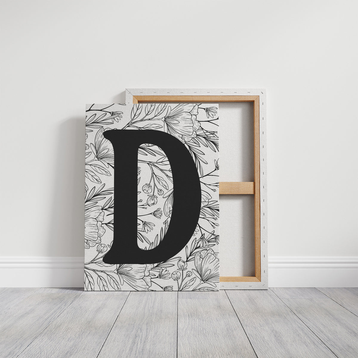 Botanical Letter D Monogram