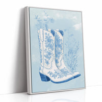 Porcelain Boots In Blue