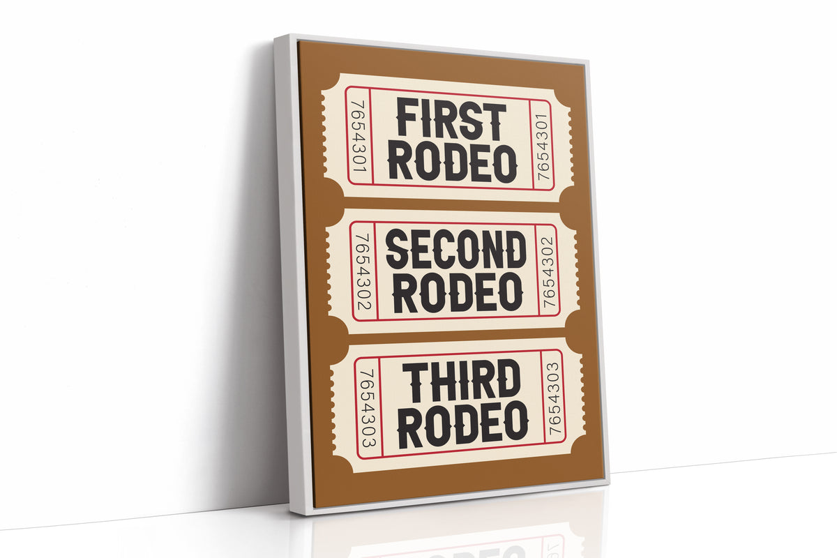 First, Second, Third Rodeo, Western Serif