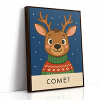 Reindeer Tales Under Frosted Lights