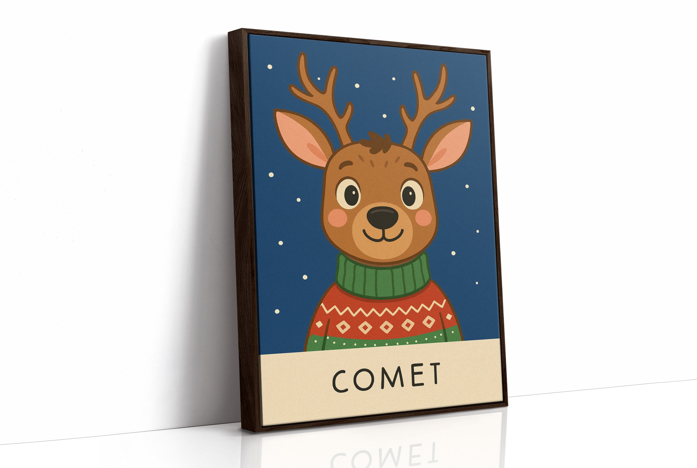 Reindeer Tales Under Frosted Lights