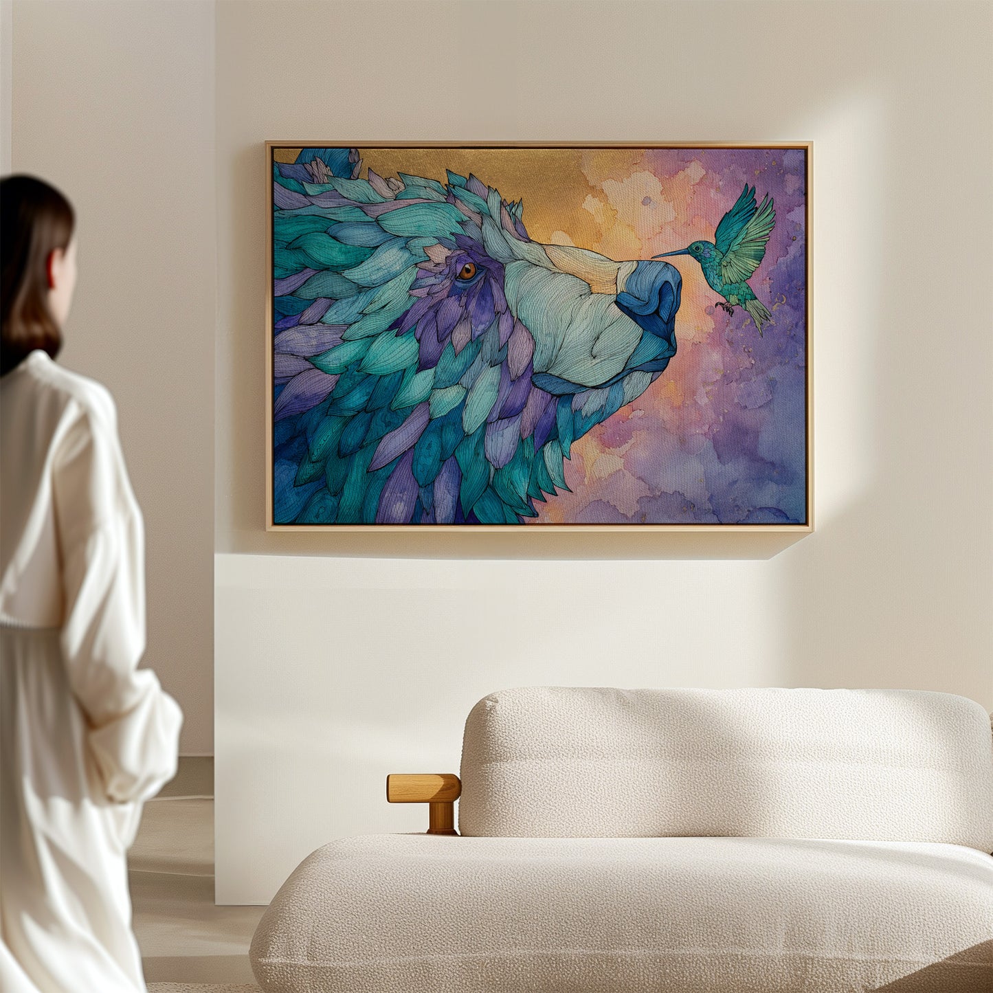 Bear And Hummingbird Share Dawn's Song