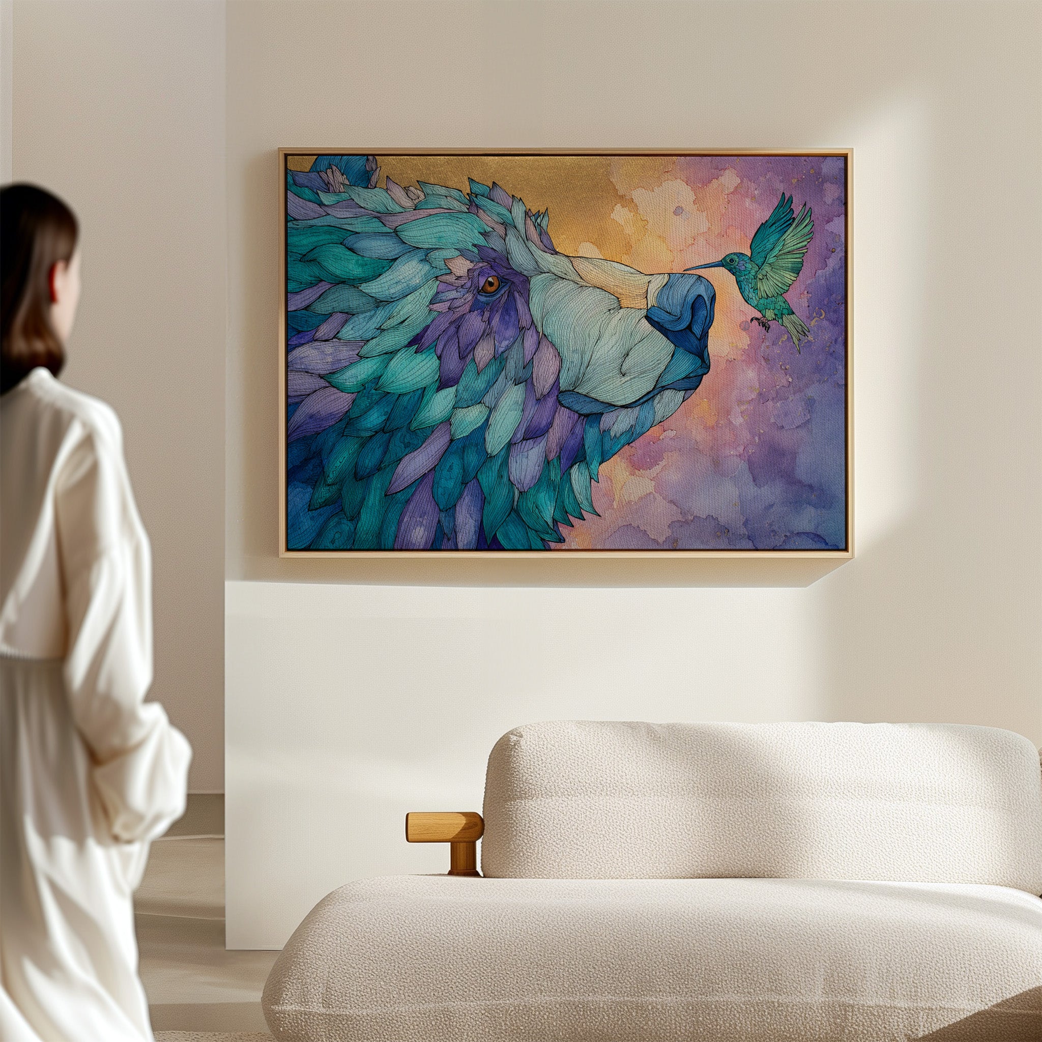 Bear And Hummingbird Share Dawn's Song