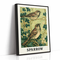 Sparrows Among the Ivy