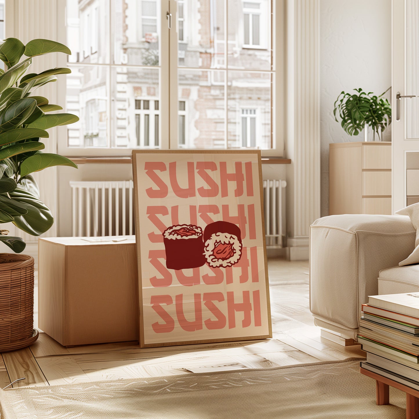 Fresh Rolls Dance In Coral Light