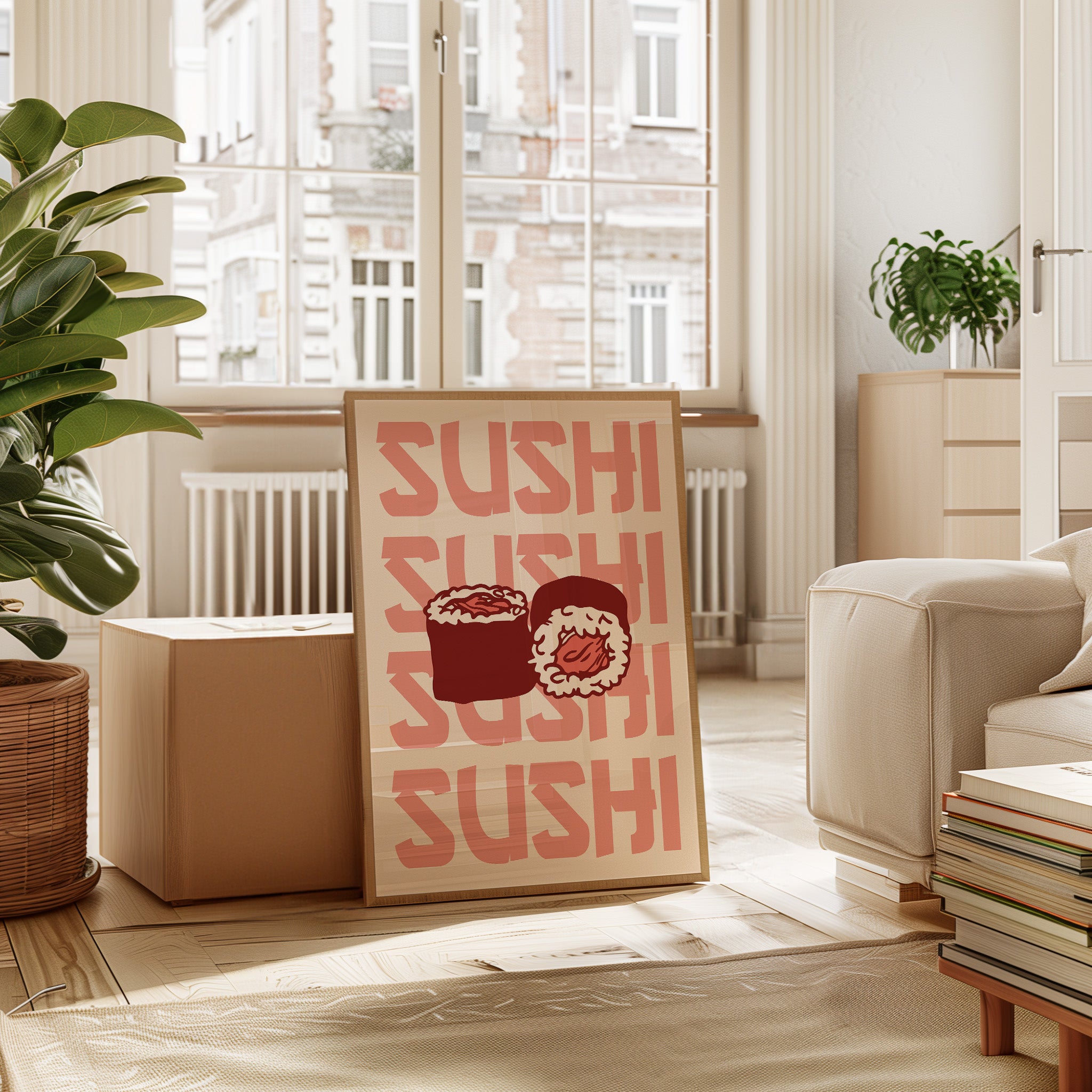 Fresh Rolls Dance In Coral Light