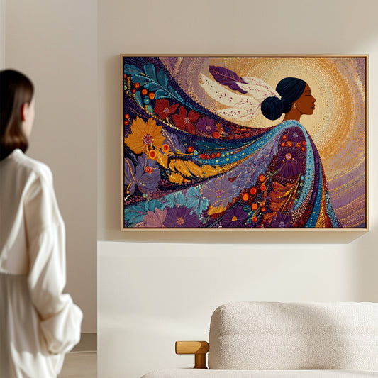 Sacred Flowers Dance In Evening Light