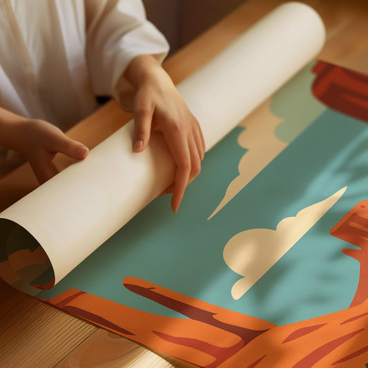 Birds Soar Over Rusty Mesas