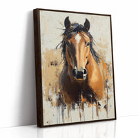 Golden Mare with Wild Mane