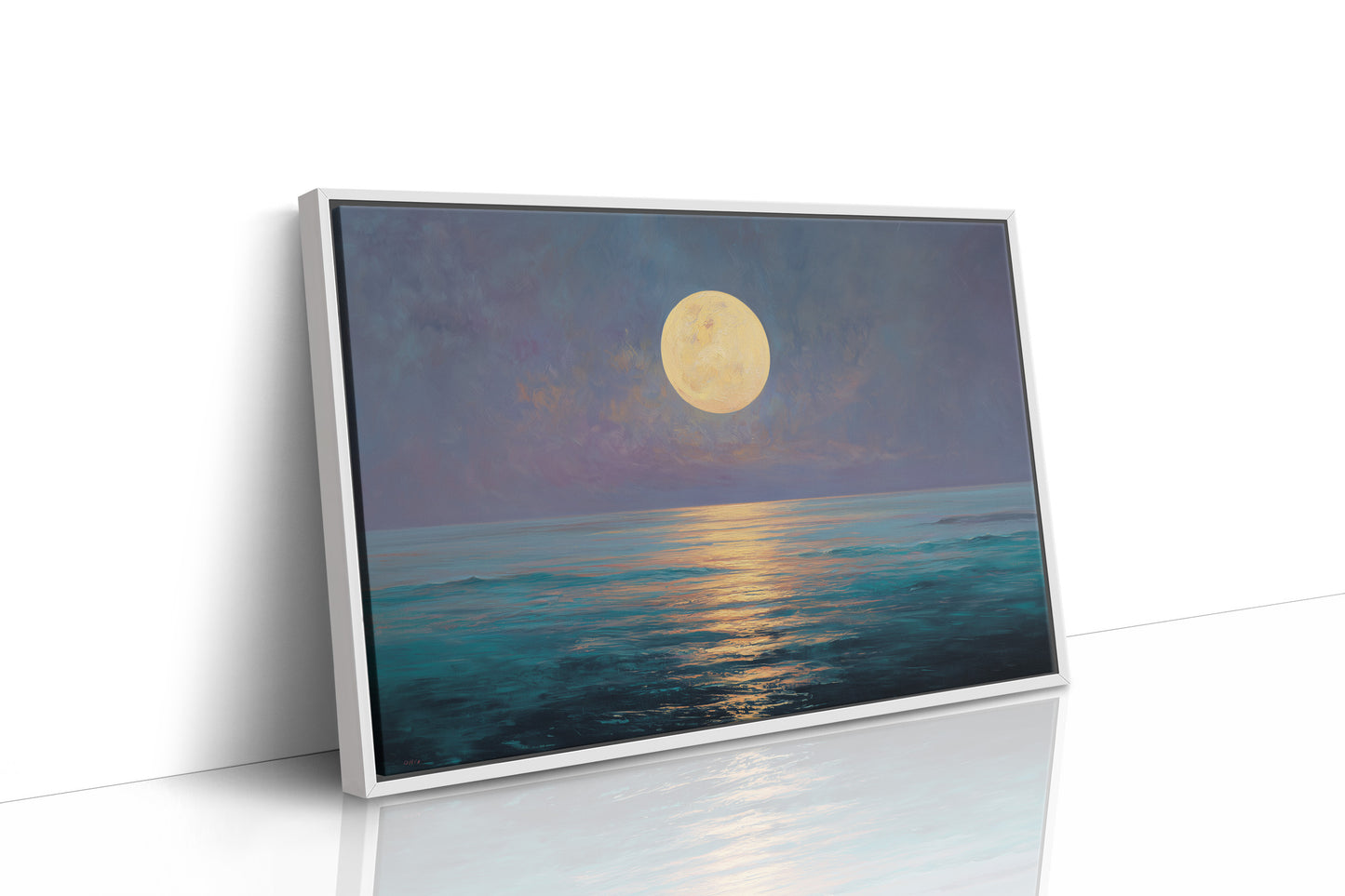 Full Moon Paints Ocean Gold