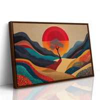 Lone Tree Dances At Sunset's Peak