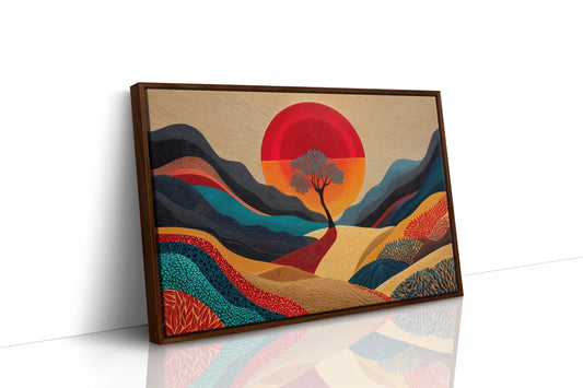 Lone Tree Dances At Sunset's Peak