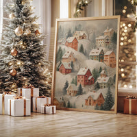 Snow Covered Village Dreams Of Home