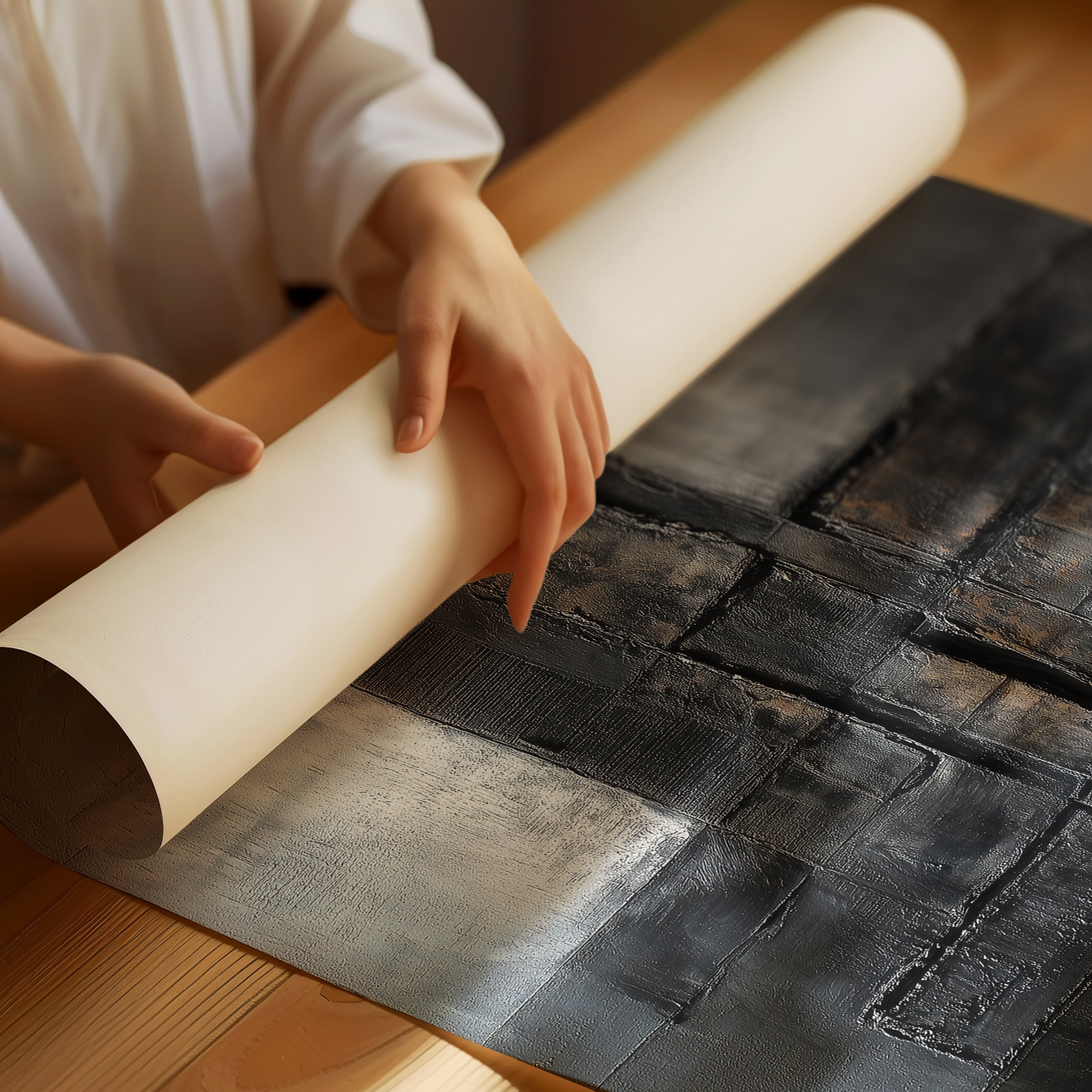 Concrete Poetry In Charcoal Light