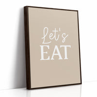 Lets Eat Kitchen Wall Quote