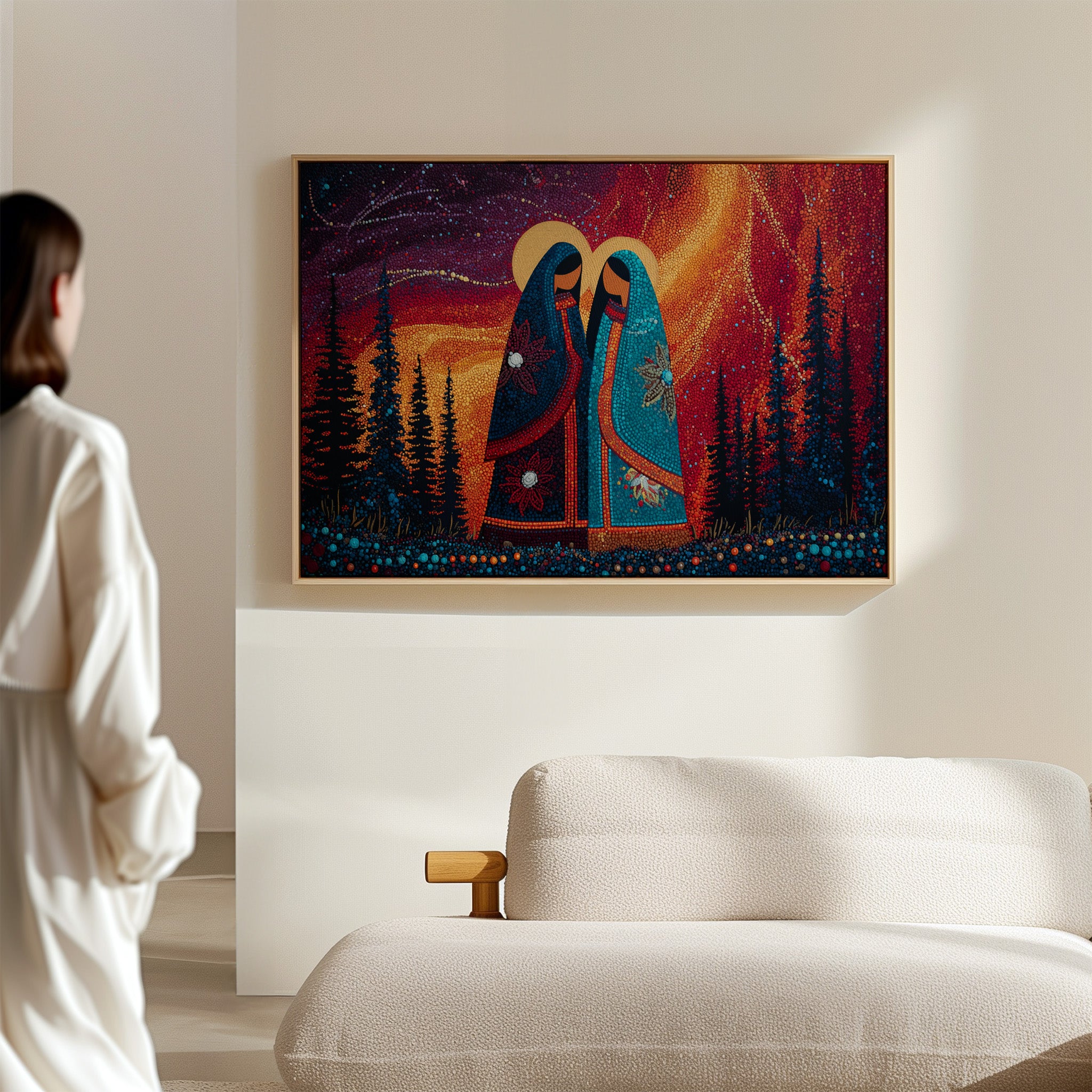 Sacred Dance Among Northern Lights