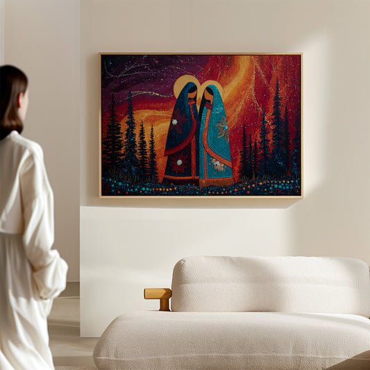 Sacred Dance Among Northern Lights