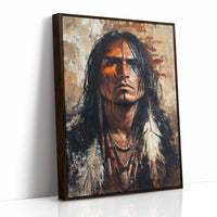 War Paint and Fire Tribal Portrait