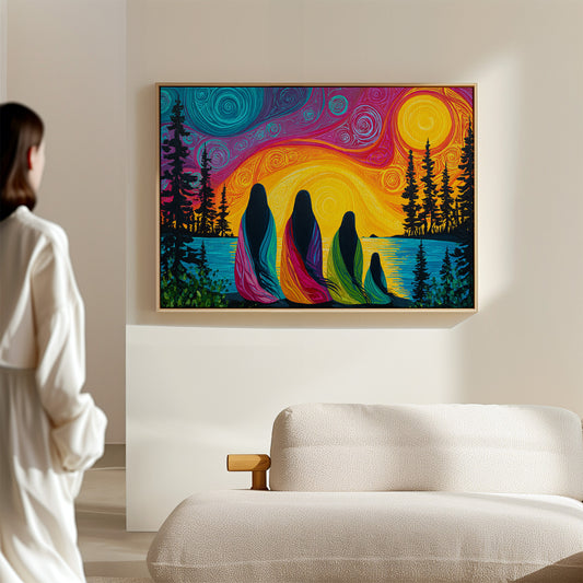 Sacred Waters Meet Northern Lights